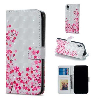 Ihana lyhyt lompakkokotelo iPhone XR - Sakura