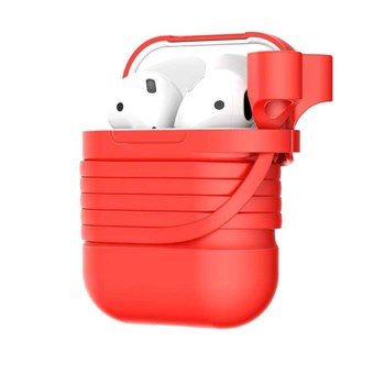 Baseus Apple Airpod -suojakotelo hihnalla - punainen