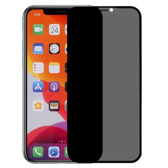 iPhone 11 Yksityisyydensuojan Näytönsuoja - Musta Reuna