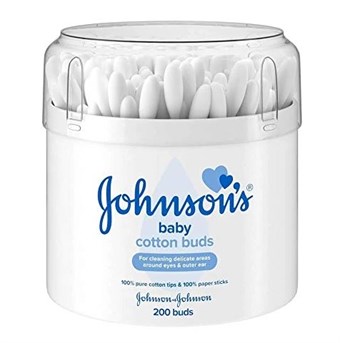 Johnson\'s Pure Cotton Buds - Puuvillatikut - Puuvilla - 200 kpl.