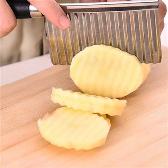 Aaltoileva leikkuri - Keittiöleikkuri - Ranskalaiset perunat - Aaltomaiset perunat - Vihannekset