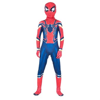 Iron Spiderman -asu lapsille - ml. Naamio + puku - keskikoko 110-120 cm