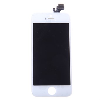 LCD + -kosketusnäyttö iPhone 5: lle - Varaosa - Valkoinen A +