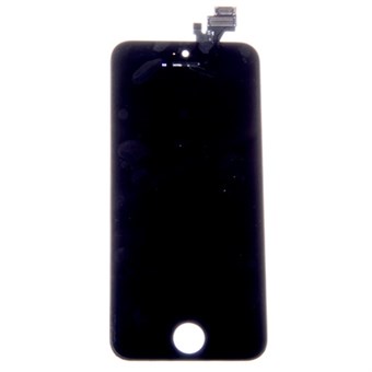 LCD + -kosketusnäyttö iPhone 5: lle - Varaosa - Musta A +
