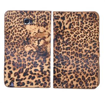 Samsung Note Leopard -kotelo (ruskea)