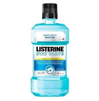 Listerine® Stay White Arctic Mint -suuvesi 500 ml.