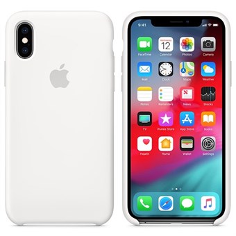 IPhone X / iPhone XS silikonikuori - valkoinen
