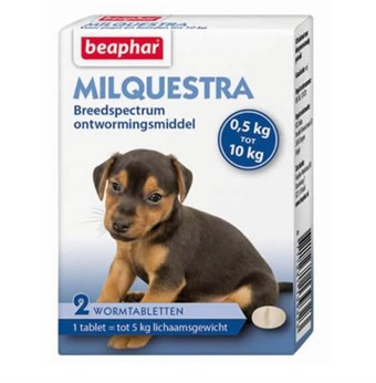 Beaphar Worm Basket Milquestra - Koirille - 0,5-10 kg - 2 Pilleriä