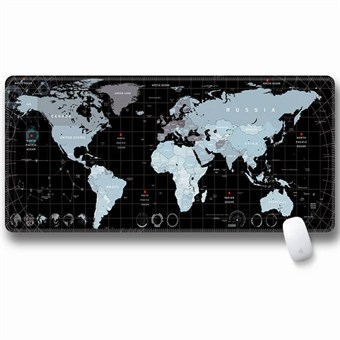 Stor hiirimatto maailmankartalla - 30 x 80 x 3 cm - Pimeys