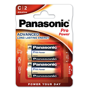 Panasonic Pro Power Alkaline C -akut - 2 kpl