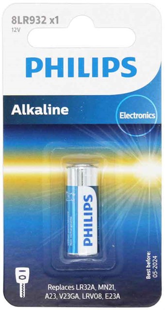 Philips Alkali 8LR932 12V - 1 kpl