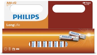 Philips Longlife AAA - 12 kpl