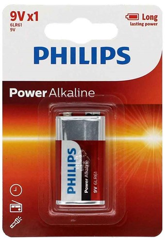 Philips Power Alkaline 9V - 1 kpl