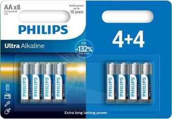 Philips Ultra Alkaline AA - 8 kpl