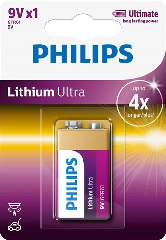 Philips Lithium Ultra 9V - 1 kpl