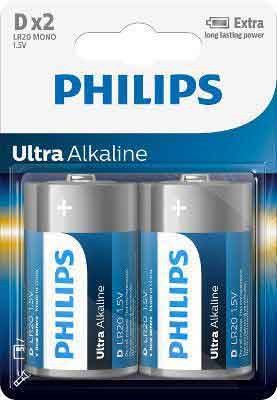 Philips Ultra Alkaline D - 2 kpl