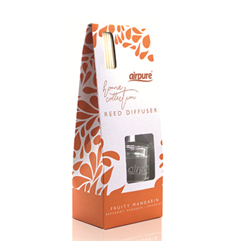 AirPure Reed Diffuser - Tuoksulevittimet - Hedelmäinen mandariini - Mandariinien tuoksu