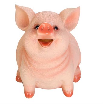 Piggy Bank - viehättävä rahalaatikko - käsinmaalattu - RAJOITETTU MALLI
