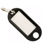 Muovinen avaimenperä - 10 kpl (musta)