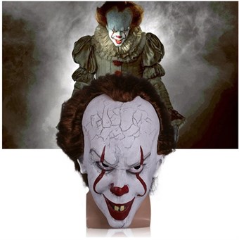 Stephen Kingin Pennywise Clown Mask kauhuelokuvasta "It" - Aikuinen