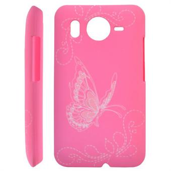 HTC Desire HD Butterfly -kuori (vaaleanpunainen)