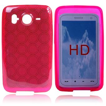 Pyöreä silikoni HTC HD:lle (vaaleanpunainen)