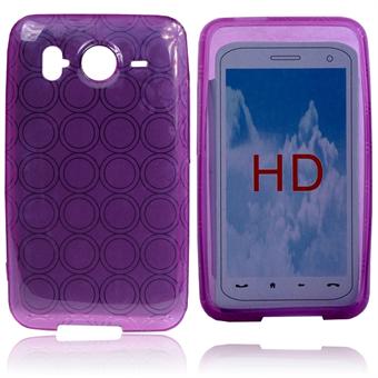 Pyöreä silikoni HTC HD:lle (violetti)