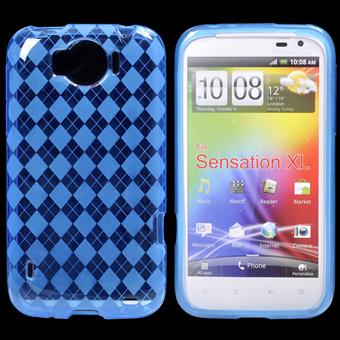 HTC Sensation XL Pattern Silicone (sininen)