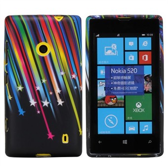 Motif Silicone Cover Lumia 520 (Techno)
