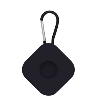 AirTag avaimenperäpidike karabiinilla - musta