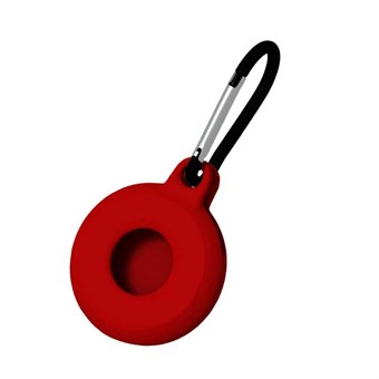 AirTag-avaimenperäpidike Smart karbiinihaarukalla - punainen