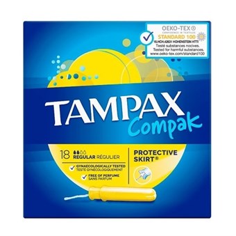 Tampax Compak tavalliset tamponit - 18 kpl.