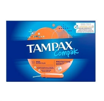 Tampax Compak Super Plus tamponit - 18 kpl.