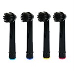 Oral-B-yhteensopivat harjaspäät - Soft Bristle SB-17A - 4 kpl. (Musta)