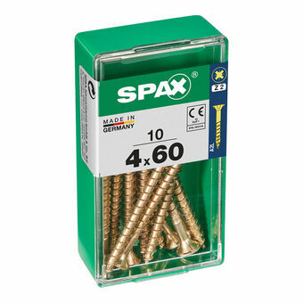Ruuvilaatikko SPAX 4081020400601 Puuruuvi Litteä pää (4 x 60 mm) (4,0 x 60 mm)