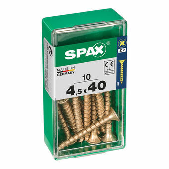 Ruuvilaatikko SPAX 4081020450401 Puuruuvi Litteä pää (4,5 x 40 mm)