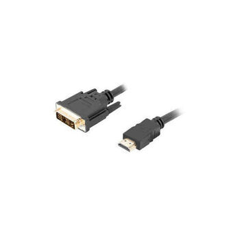 HDMI - DVI kaapeli Lanberg CA-HDDV-10CC-0030-BK Musta Urospistoke/Urospistoke