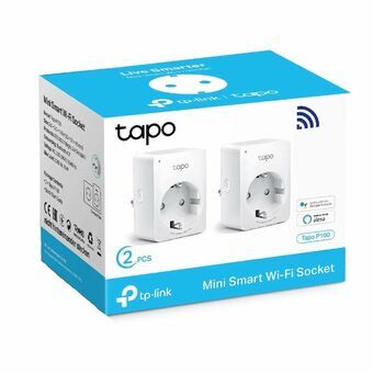 Älypistorasia TP-Link MINI SMART Tapo P100 2900W WiFi Valkoinen (2 uds)