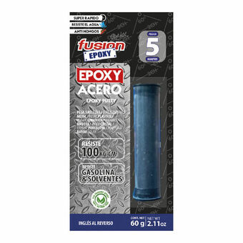 Epoxy putty Fusion Epoxy Black Label Pl60e5a Teräs 60 g