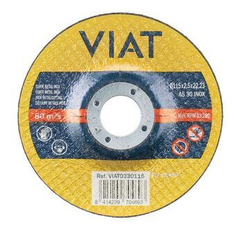 Abrasive disc Viat 0330115 Metalli Ruostumaton teräs Ø 115 x 2,5 x 22,2 mm