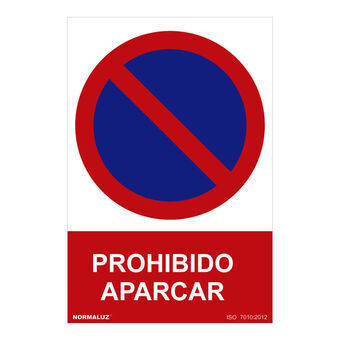 Kyltti Normaluz Prohibido aparcar PVC 30 x 40 cm