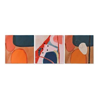 Maalaus DKD Home Decor Orange Art  Abstrakti Moderni (40 x 1,8 x 40 cm)