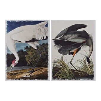 Maalaus DKD Home Decor Heron (50 x 1.8 x 70 cm)