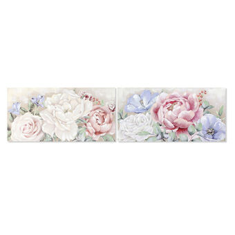 Maalaus DKD Home Decor Gėlės (120 x 3 x 60 cm) (2 osaa)