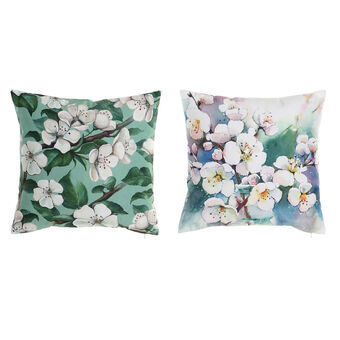 Tyyny DKD Home Decor Polyesteri Gėlės (45 x 10 x 45 cm) (2 osaa)
