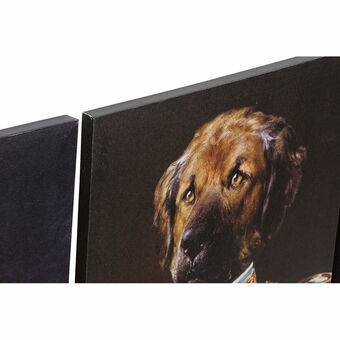 Maalaus DKD Home Decor Koira (40 x 1,8 x 50 cm) (6 osaa)