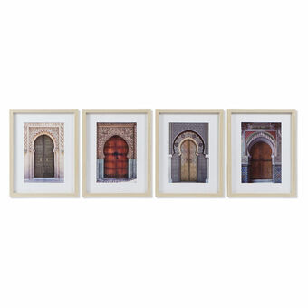 Maalaus DKD Home Decor Arabi (35 x 2 x 45 cm) (4 osaa)