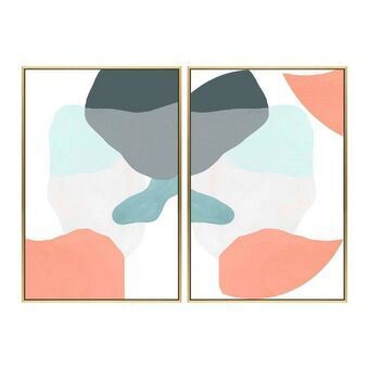 Maalaus DKD Home Decor Abstrakti (53 x 3.5 x 73 cm) (2 pcs)