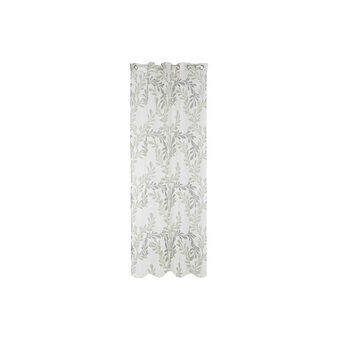 Verho DKD Home Decor Metalli Polyesteri Valkoinen Vihreä (140 x 270 cm)