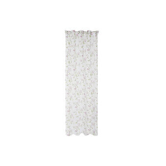 Verho DKD Home Decor Pinkki Metalli Polyesteri Valkoinen Vihreä (140 x 270 cm)
